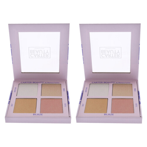Carter Beauty Highlighter Palette Blaze - 0,52oz (2 Stück) 1