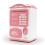 (Pink) Secure ATM Cash Box w/ Fingerprint & Password Lock 1