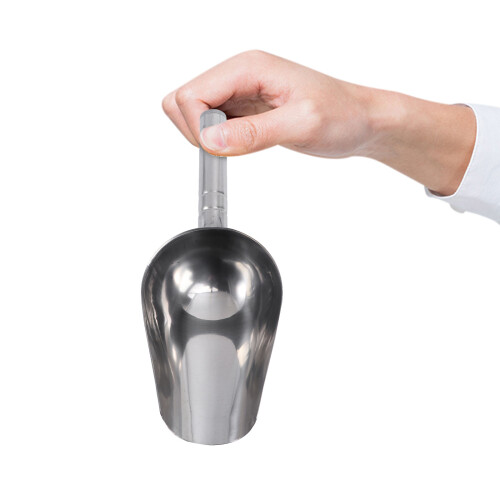 Multifunktionsschaufel Edelstahl Für Tierfutter Trockenware Silber 2