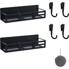 Punch Free Magnetic Storage Rack Organize, Magnetic Spice Storage Rack, Magnetic Spice Rack for Refrigerator, Cabinet, Drawer