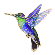 Kolibri Brosje Nål Metall Emaljert Ornament For Vesker Hatter Ryggsekk Elegant Corsage Nål Daglig Fest Tilbehør