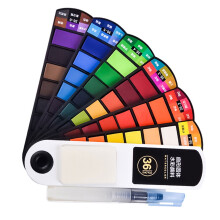 Set portátil de acuarelas sólidas con pincel de agua. 24/36 colores de pigmentos de acuarela sólida para principiantes.