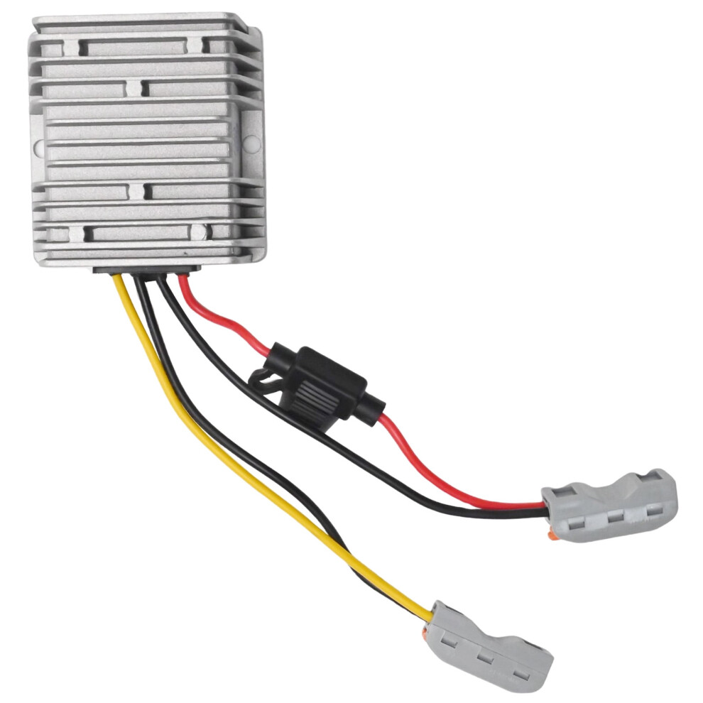 Dc Voltage Converter 48V/36V To 12V 10A Waterproof With Fuse Gray 974856931583
