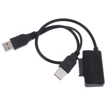 Cabo USB 2.0 para 6+7 pinos de 13 pinos com fonte de alimentação externa USB 2.0 para notebook, unidade de DVD-ROM, CD-ROM e ODD.