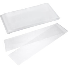 100 extra lange Plastikhüllen (6 x 40 Zoll) für Poster, flach, offen, wasserdicht.