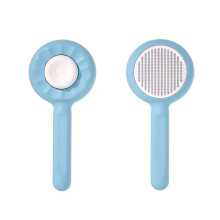 Escova para animais de estimação, em formato de girassol, com função de massagem, ideal para pelos longos e curtos, remove pelos soltos e