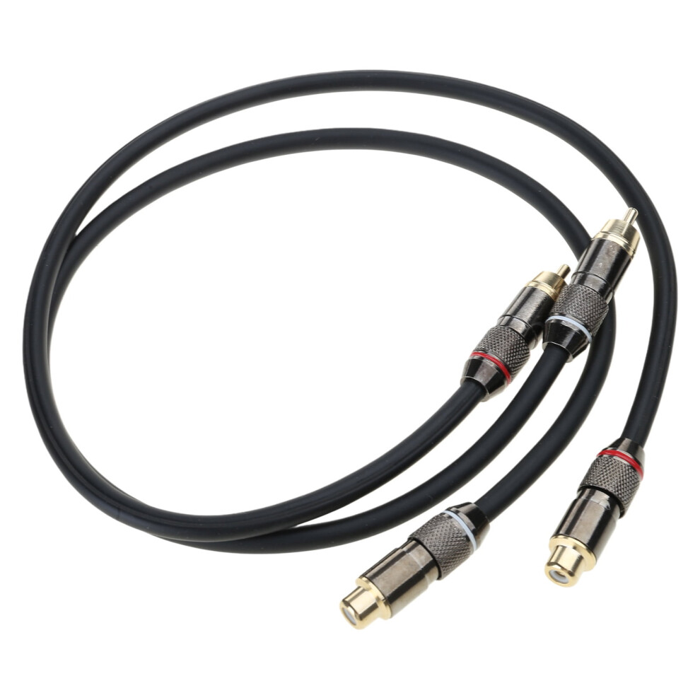 2Rca Extension Cable Male To Female Stereo Sound Extender Cord Adapter Plate 2Rca Male To 2Rca Female Cable Gold 9340959196913