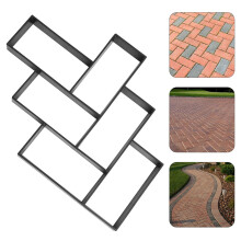 Concrete Pave Molds Black Plastic for DIY Stepping Stones and Pathway Construction 3Pack
