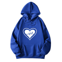 Hoodie Rómhór le Prionta Croí Grá do Mhná