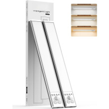 Luz noturna LED com sensor de movimento para armários, 3 cores reguláveis, bateria recarregável de 4000mAh, 40 cm (16 polegadas), ideal para