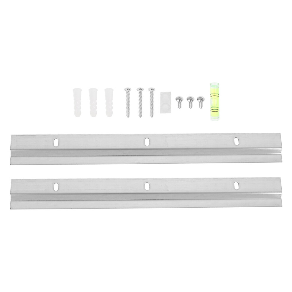 2Pcs Photo Frame Hangers For Wall Silver Iron Wall Mounting With Z Shaped 9193271026105
