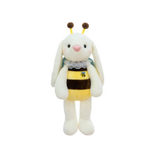 Lapin en peluche, doux et câlin, à utiliser comme jouet ou décoration de chambre. Un cadeau idéal pour les enfants de tous âges.