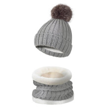 Set unisex din pluș tricotat, format din 3 piese: căciulă, eșarfă și mănuși – cadou cald de iarnă pentru bărbați, femei, adolescenți,