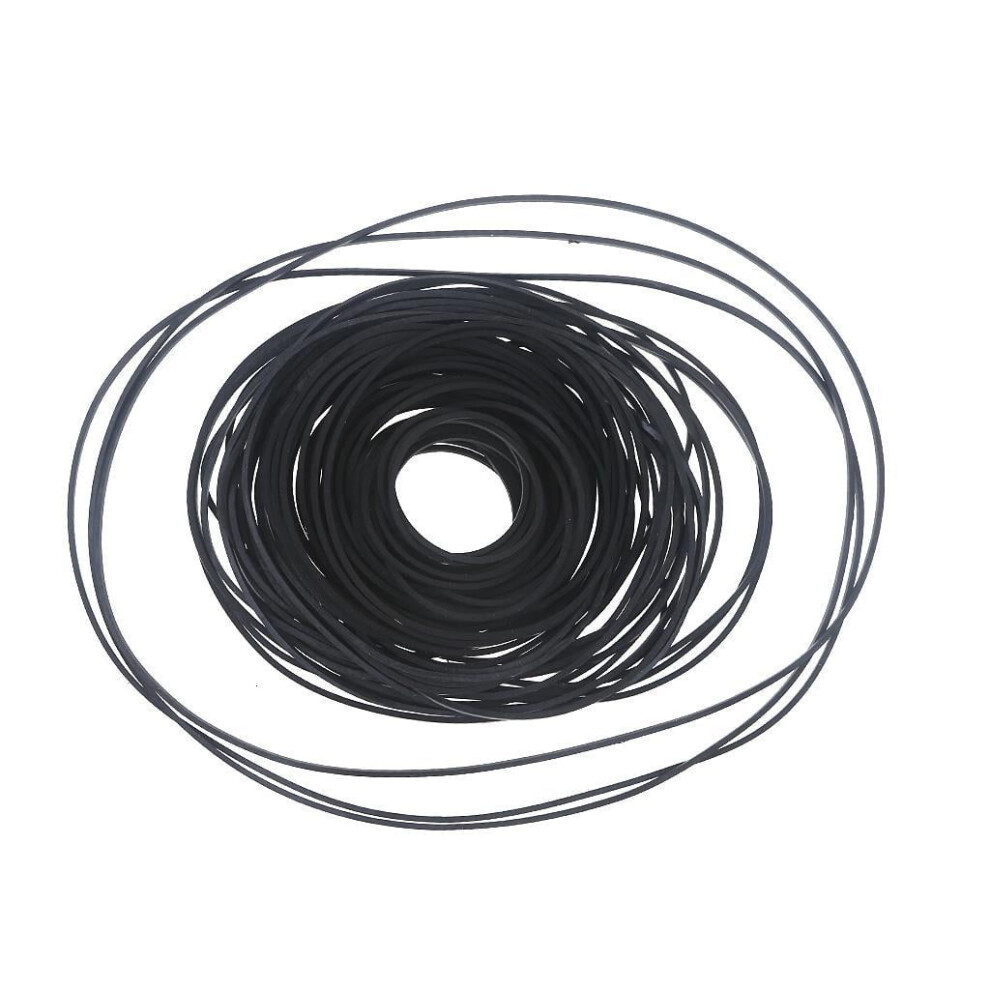 100Pcs 1Mm Universal Mix Cassette Tape Machine Belt Assorted Home Audio Components Recorder Turntable Strap Belt 9327961670099