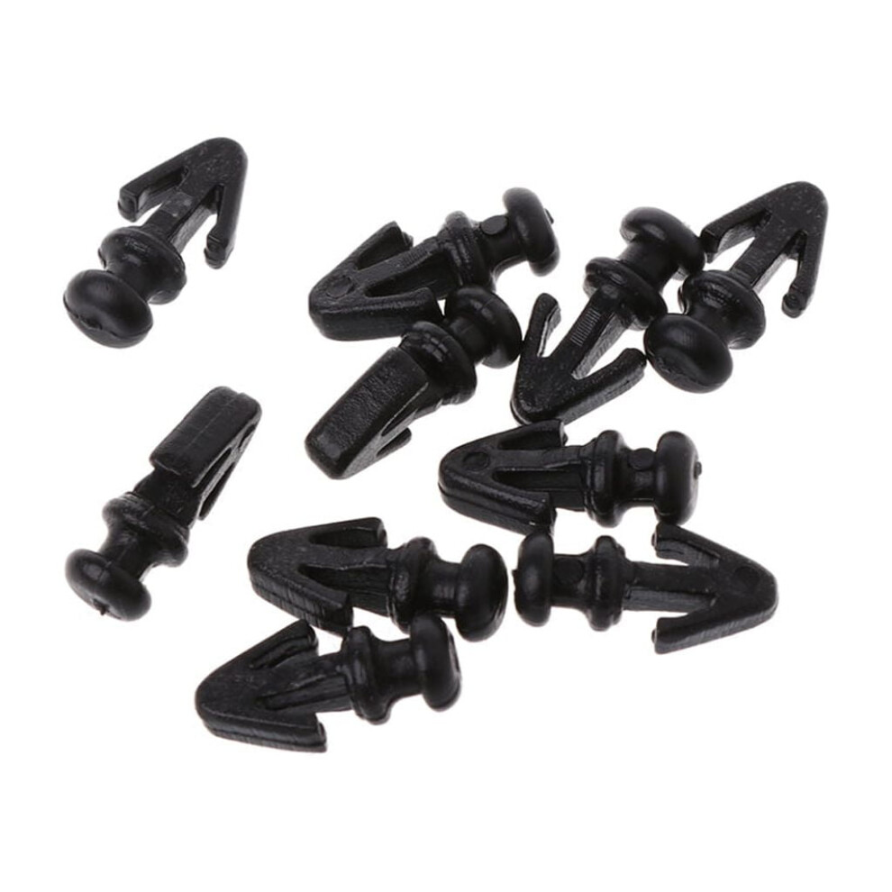 10 Pcs Door Gasket Sill Sealing Trim Fastener Clip For For Mk2 Mk3 M Black 9327961669659