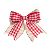 New Christmas Double Layered Bow Christmas Tree Decoration Small Bow Festival Gift Box Packaging Bow Accessories