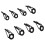 8Pcs Mixed Size Fishing Rod Eye Guides Set 6mm 8mm Outer Diameter Replacement 1