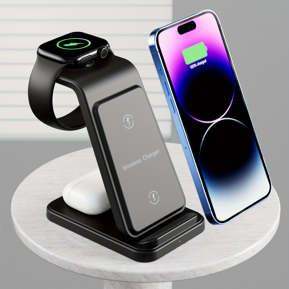 3-In-1 Wireless Charging Dock Compatible With Iphone 17 Pro Max/Pro/17/16Â11, Iphone 17 Air, And Apple Watch 11ÂUltra/Se 9327961674288