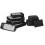 8-teiliges Packwürfel-Set mit Netzdeckel, Schwarz 1