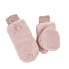 AWZXDE Fingerumschließende Winterhandschuhe für Herren, Rosa