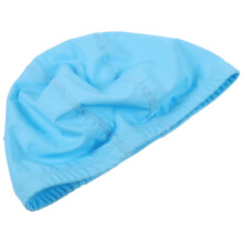 Swim Hat Made of PU and Cloth for Swimming Fit Most Adults Black Color