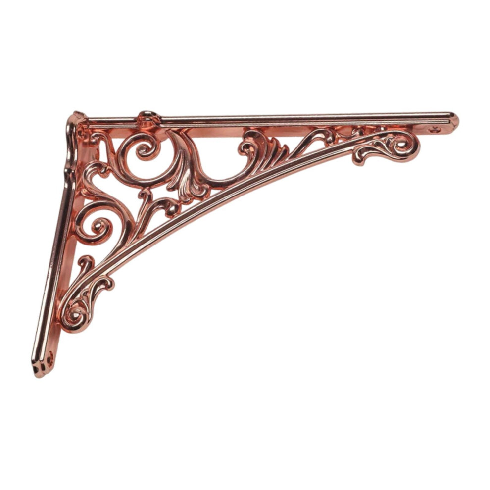 Wall Shelf Bracket Compact Shelf Support For Kitchen Book Shelves Wall Decor Rose Gold 9353595585409