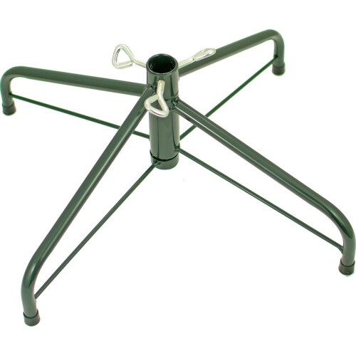 24in Green Metal Tree Base Stands, Artificial Christmas Trees Folding Legs