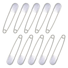 10 Pieces Extra Large Pins Heavy Duty Giant Stainless Steel for Key Rings Sewing
