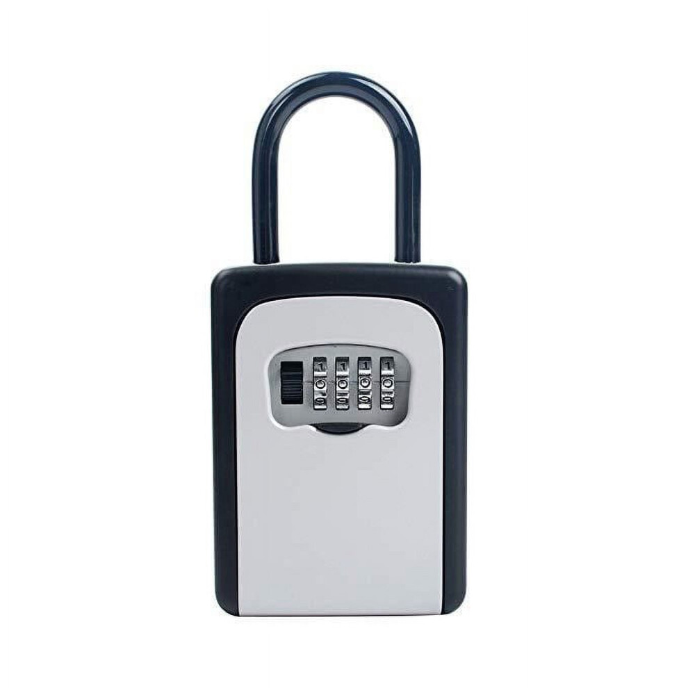 Key Lock Box Wall Mounted, Portable Lock Box For House Key Capacity, Weatherproof Resettable Code House Key Safe Security Lock 9313598149121