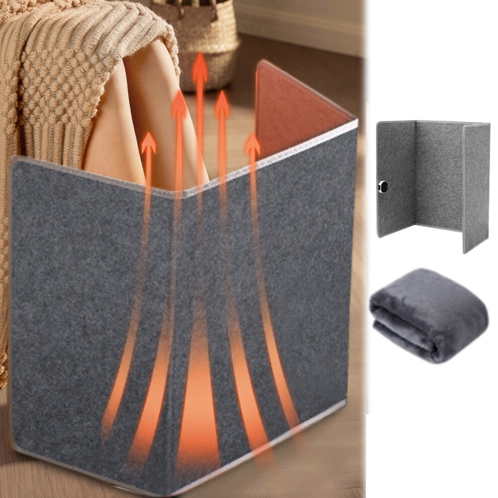 Under Desk Leg Warmer Foot Warmer Under Desk Portable Space Heater For Off Ice & Home Foldable Quiet Floor Foot