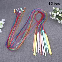 12Pcs Professional Crochet Tools Assorted Color for Handicraft Enthusiasts Craft Projects
