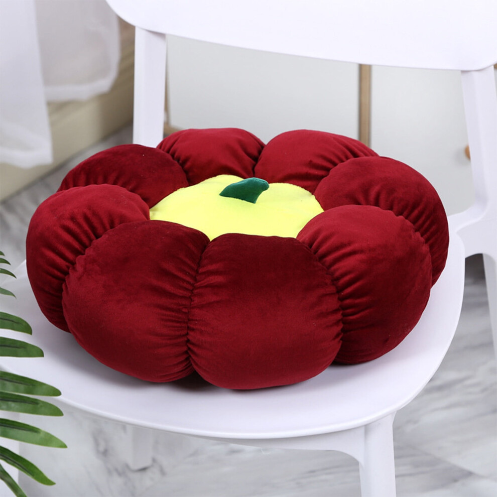 Pumpkin Chair Cushion Pillow Â Plush Polyester, Washable, Ultra Soft, 14.96"X14.96"X3.93", Multicolor, For Office/Dining/Car/Sofa | Comfort & Fun 9313598150967