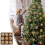 Flocked Christmas Balls Plastic Brown 9 pcs 3.15 in 1