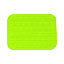 Silicone Dish Drying Mat, Heat-Resistant, Easy Clean, for Kitchen Counter/Sink/Refrigerator/Drawer Liner (8.66 x 6.3 in)