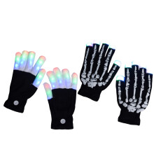 LED Light Gloves for Adults, 7 Colors, 2 Sets