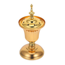 Brûleur d'encens artisanal en fer doré (1 pièce) pour l'aromathérapie à domicile