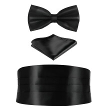 Men's Formal Cummerbund Set Black 1 Set