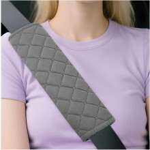 2PCS Soft Velvet Car Seatbelt Cover for Comfort & Neck/Chest Protection, Universal for Truck/Sedan/SUV (Blue), Compatible with All Cars