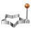 Stainless Steel Egg Shaper Ring Set with Wooden Handle 1