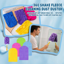 Recharges de chiffons à poussière réutilisables à 360 en polaire ultra-résistante, lavables, pour ventilateur de plafond, fenêtre et cuisine.
