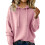 Damen-Langarmpullover mit Kapuze für Herbst und Winter 1