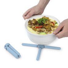 Tapis isolant thermique pliable en silicone multicolore, dessous de plat et dessous de plat pour la cuisine et la table