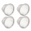 4Pcs Stainless Steel Tea Filter Mesh Insert for Tea Pot Accessories in Silver 1