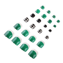 24pcs Acrylic Artificial Fake French False Toe Nails Nail Tips Art Decor J89