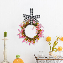 Guirlanda de Inverno para Porta de Entrada | Folhagem Artificial com Frutos Gelados e Detalhes Dourados | Decoração de Parede Natalina para