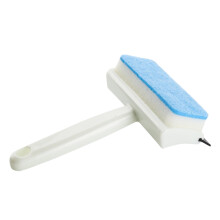 Kit de nettoyage de vitres double face 4 pièces comprenant une raclette, une éponge et un chiffon pour vitres de maison, de bureau ou de voiture.