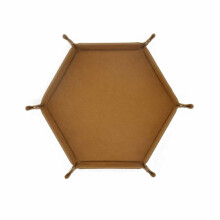 Hexagon Dice Tray for Tabletop & RPG Games – Foldable, Portable, Compatible with D&D, Storage & Home Decor