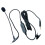 Boom Microphone Cable Headset Adapter with Mic Switcher 1