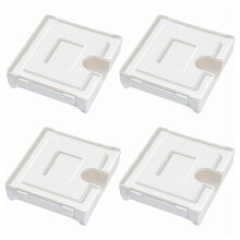 Boîte de rangement magnétique murale anti-poussière pour 4 filtres à café