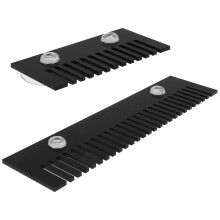 Set of 2 Black Acrylic Overflow Combs for Aquarium Fish Tank, Anti Overflow Filter Accessories for Aquatic Pets